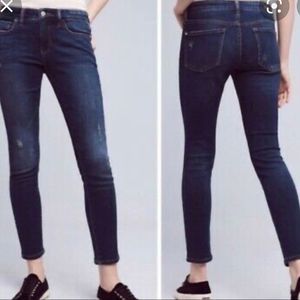 Pilcro and the Letterpress Dark Blue Skinny Jeans